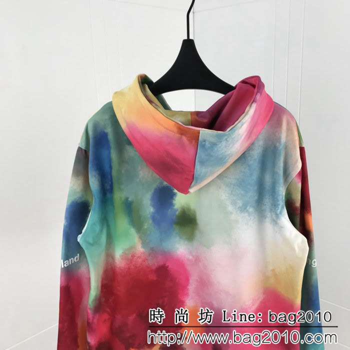 OFF-white 18ss秋冬新款 立體字母印花 渲染衛衣 情侶款 ydi1151